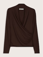 Baukjen Brown Gylda Fixed Wrap Top - Image 4 of 4