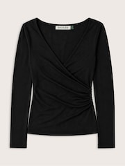 Baukjen Black Date Night Lina Fixed Wrap Top - Image 5 of 5