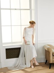 Dune London Cream Morella Crystal Knot Sandals - Image 3 of 7