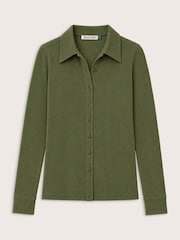 Baukjen Green Kelly Ribbed Button-Down Top - Image 5 of 5
