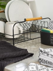 Black Black Bronx 2 Tier Dish Drainer and Kitchen 2 Tier Cutlery Holder - Image 1 of 3