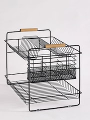 Black Black Bronx 2 Tier Dish Drainer and Kitchen 2 Tier Cutlery Holder - Image 3 of 3