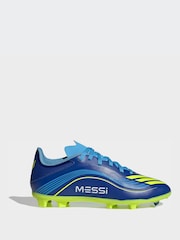 adidas Blue F50 Messi League Firm/Multi-Ground Football Boots - Image 1 of 10