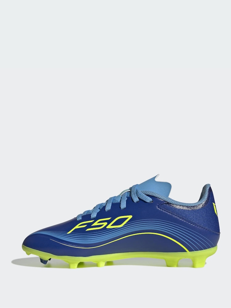 adidas Blue F50 Messi League Firm/Multi-Ground Football Boots - Image 2 of 10