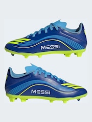 adidas Blue F50 Messi League Firm/Multi-Ground Football Boots - Image 6 of 10
