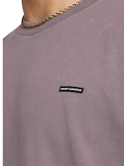 Under Armour Brown Heavyweight Oversized Logo Wash Short Sleeve T-Shirt - Image 3 of 5