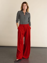 Baukjen Grey Kelly Ribbed Button-Down Top - Image 2 of 4