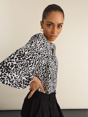 Baukjen Black Button Down Blouse - Image 3 of 4