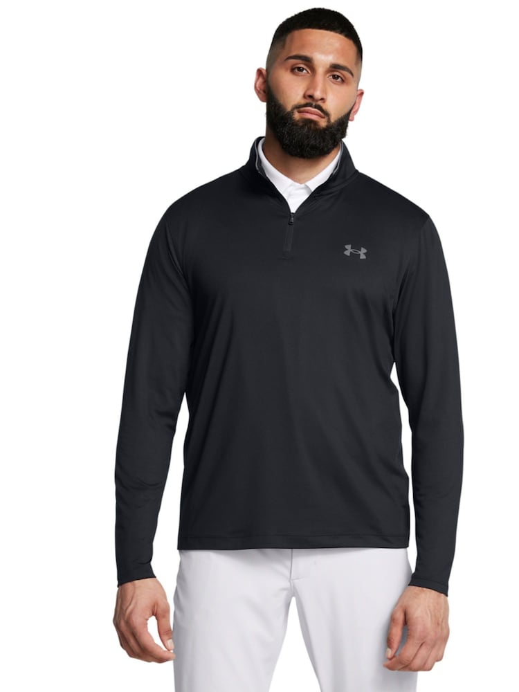 Under Armour Black Golf MatchPlay Quarter Zip Sweatshirt - Image 1 of 4