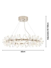 Visconte by BHS Silver Scafati Pendant Pendant Ceiling Light - Image 4 of 5
