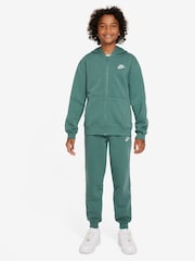 Nike Mid Green Club Fleece Tracksuit - Image 1 of 11