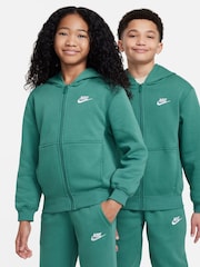 Nike Mid Green Club Fleece Tracksuit - Image 10 of 11