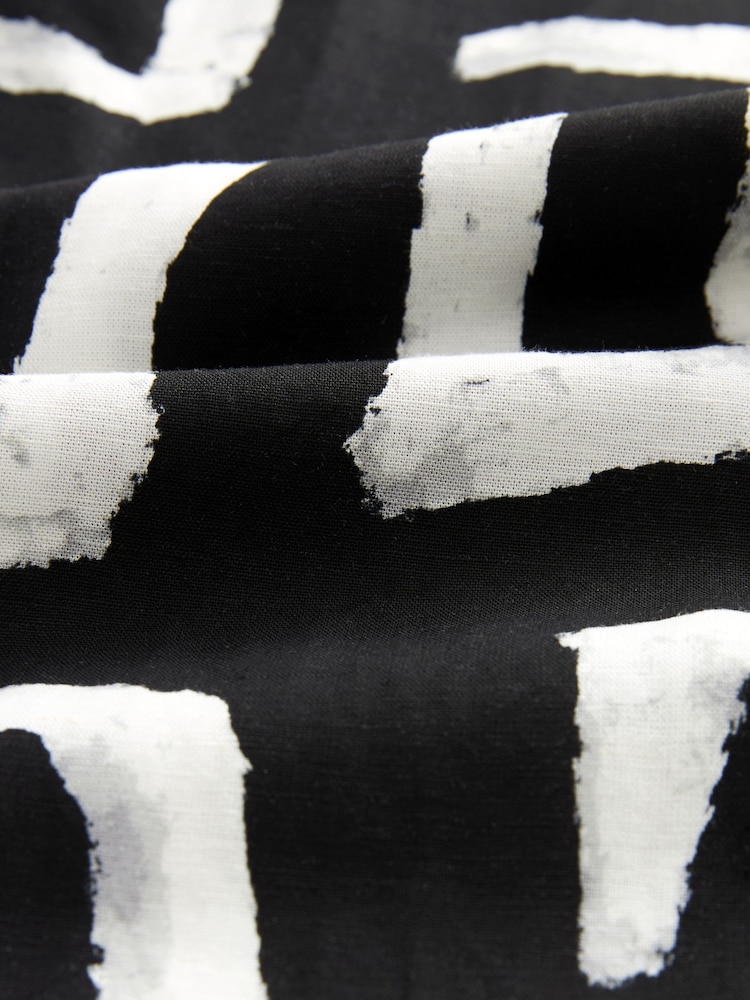 Monochrome Geo Linen Blend Pyjama Bottoms - Image 7 of 7 Monochrome Geo Linen Blend Pyjama Bottoms - Image 7 of 7