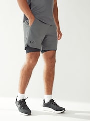 Under Armour Grey Vanish Woven 2-in-1 Shorts - Image 1 of 5