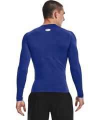 Blauw - Under Armour HeatGear aansluitend T-shirt met lange mouwen voor onderkleding - Image 3 of 6