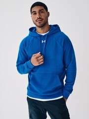 Under Armour Blue Rival Fleece Hoodie - Image 1 of 8
