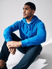 Under Armour Blue Rival Fleece Hoodie - Image 4 of 8