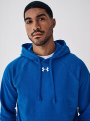 Under Armour Blue Rival Fleece Hoodie - Image 5 of 8