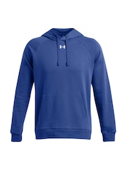 Under Armour Blue Rival Fleece Hoodie - Image 7 of 8