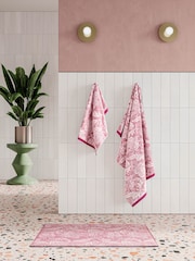 Ted Baker Pink Baroque 100% Cotton Towel - Image 1 of 2