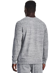 Under Armour Grey Rival Terry Crew Sweat Top - Image 3 of 4