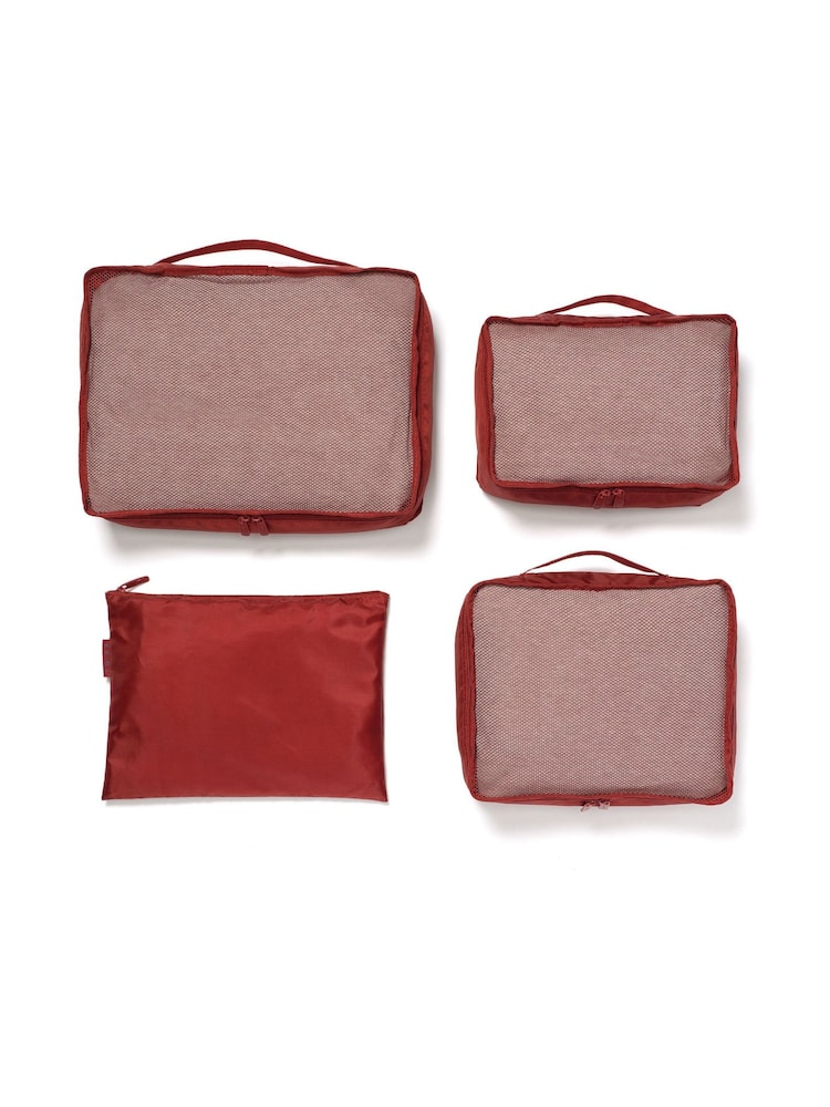 Tripp Orange Packing Cubes with Storage Bags Set Of 3 - Image 2 of 3