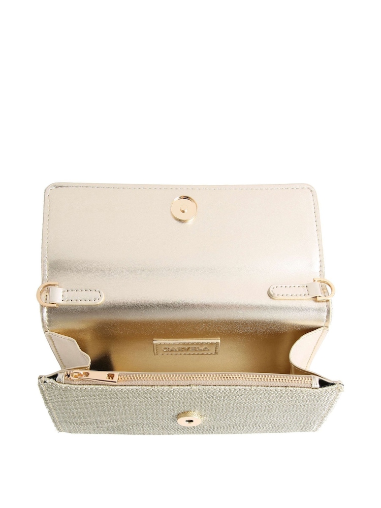 Carvela Gold Gala Clutch Bag - Image 2 of 5