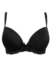 Pour Moi Black Plunge Flora Lightly Padded Underwired Bra - Image 3 of 4