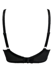 Pour Moi Black Plunge Flora Lightly Padded Underwired Bra - Image 4 of 4