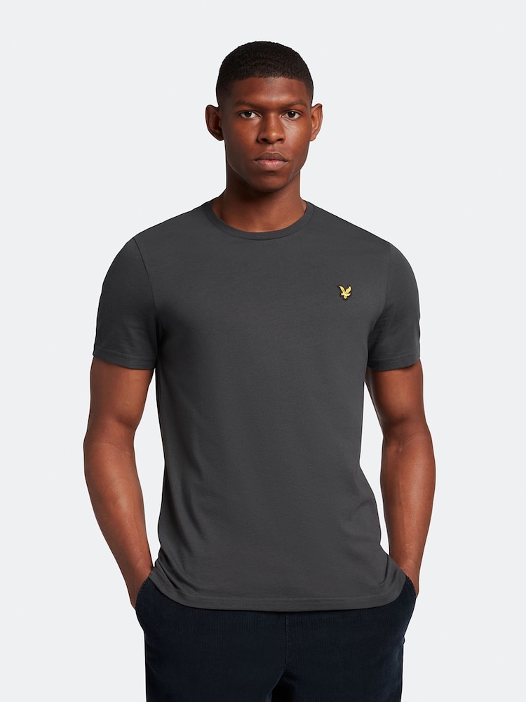 Lyle & Scott Grey Plain T-Shirt - Image 1 of 5