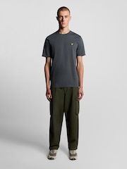Mørkegrå - Lyle & Scott Rund hals T-shirt i bomuld - Billede 6 af 10