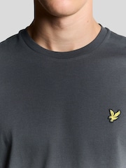 Mørkegrå - Lyle & Scott Rund hals T-shirt i bomuld - Billede 7 af 10