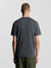 Mørkegrå - Lyle & Scott Rund hals T-shirt i bomuld - Billede 8 af 10