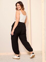 Curves Like These Black Cargo Pocket Jogger - Image 4 of 4