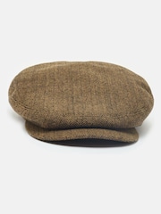Joules Ashby Brown Flat Cap - Image 3 of 5