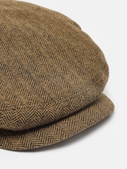 Joules Ashby Brown Flat Cap - Image 4 of 5