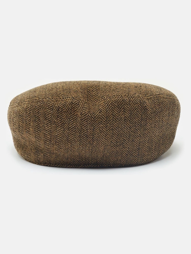 Joules Ashby Brown Flat Cap - Image 5 of 5