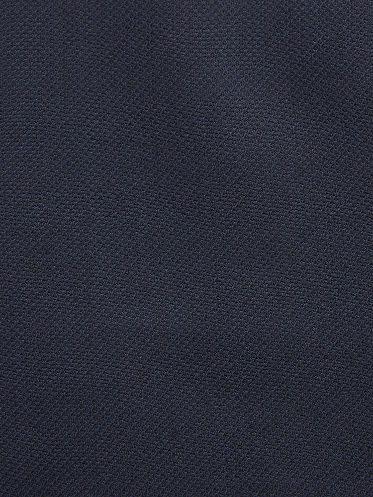 Blue Regular Fit Trimmed Check Suit Waistcoat - Image 8 of 8