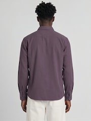 Lyle & Scott Purple Plain Oxford Shirt - Image 2 of 5