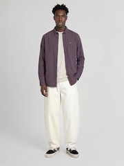 Lyle & Scott Purple Plain Oxford Shirt - Image 3 of 5