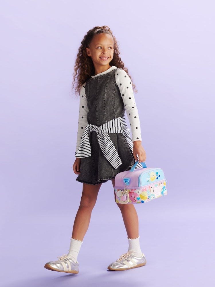 Smiggle Purple Squishmallows Large Double Decker Lunchbox With Strap - Image 2 of 4 Smiggle Purple Squishmallows Large Double Decker Lunchbox With Strap - Image 2 of 4