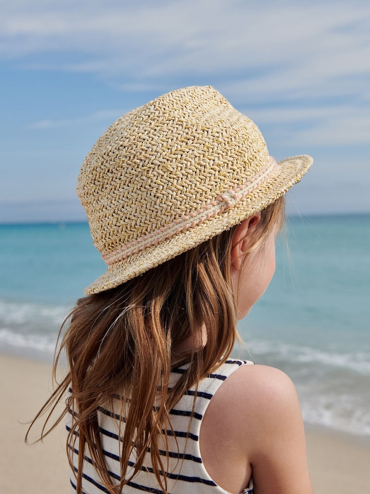 rožnata - Trim Straw Trilby (3m-6let) - Slika 2 iz 5