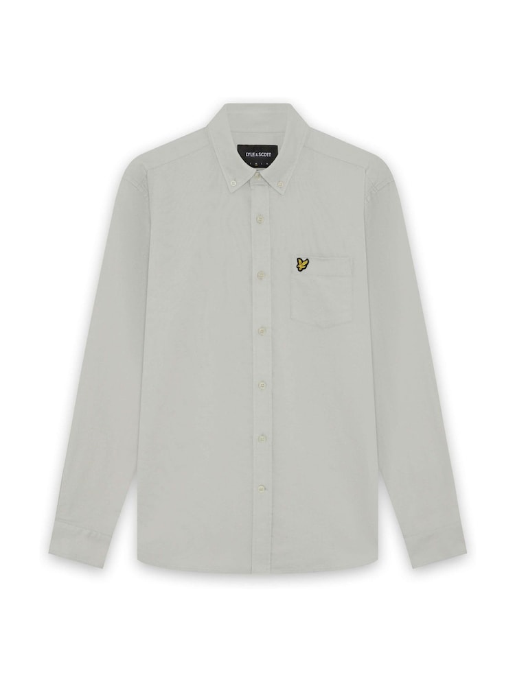 Lyle & Scott 純色牛津襯衫 - 圖片 1，共 2
