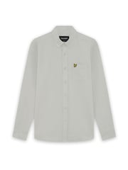 Lyle & Scott Grey Plain Oxford Shirt - Image 5 of 6