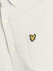 Lyle & Scott Grey Plain Oxford Shirt - Image 6 of 6