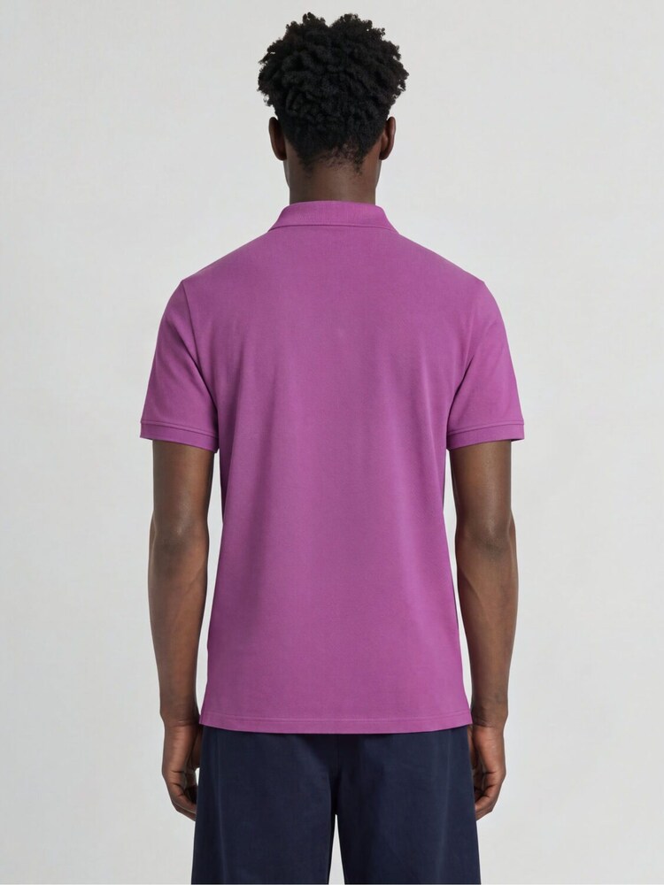 Tünd Çəhrayı - Lyle & Scott Klassik Polo Köynək - 5şəkildən 2 şəkil