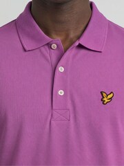 Tünd Çəhrayı - Lyle & Scott Klassik Polo Köynək - 5şəkildən 4 şəkil