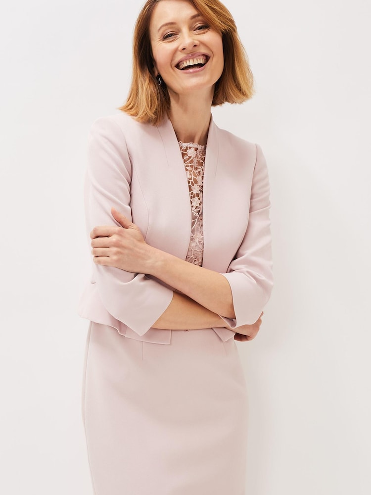 Phase Eight Pink Mariposa Plain Jacket - Image 2 of 7