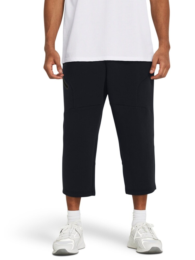 Buy Under Armour Unstoppable Fleece Crop Black Trousers from Next