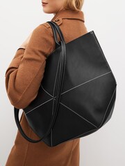 Black Triangle Shopper Bag - Image 1 of 10
